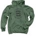 MDT Sunburst Logo, a Military Green Pullover Hoodie