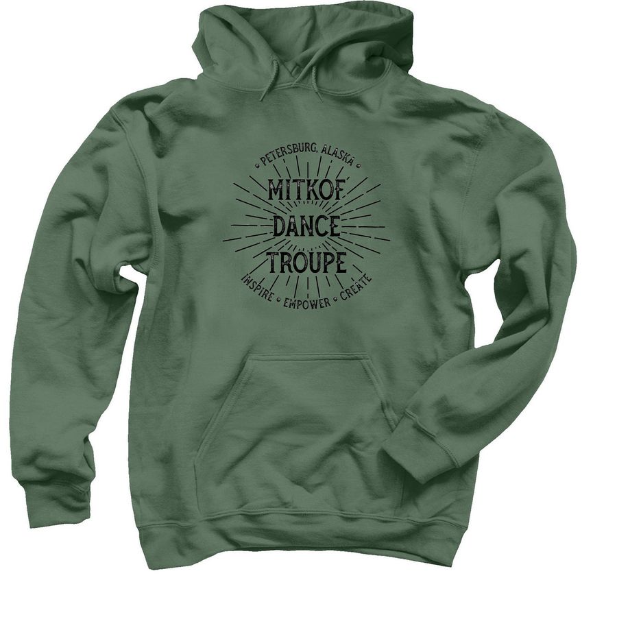 MDT Sunburst Logo, a Military Green Pullover Hoodie