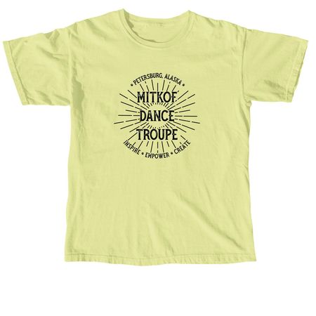 MDT Sunburst Logo, a Neon Lemon Comfort Colors Unisex Tee
