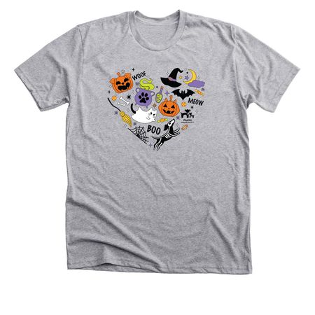 Spooky at Heart, a Athletic Heather Premium Unisex Tee