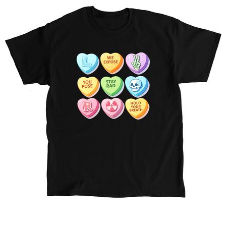 Radiology Heart Candy, a Black Classic Unisex Tee