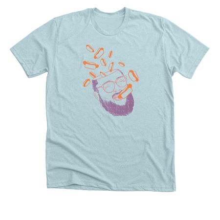 Kevo Dreams of Dogs Shirt, a Heather Ice Blue Premium Unisex Tee