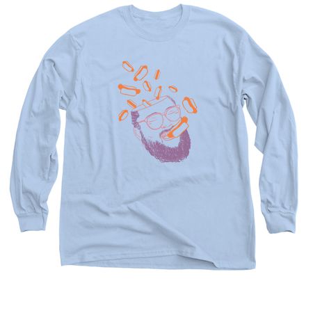 Kevo Dreams of Dogs Shirt, a Light Blue Classic Long Sleeve Tee