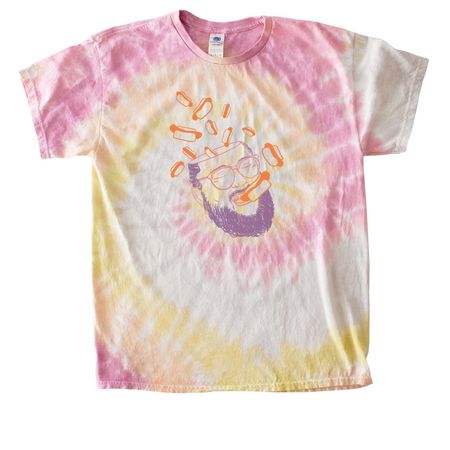 Kevo Dreams of Dogs Shirt, a Desert Rose Classic Tie Dye Tee