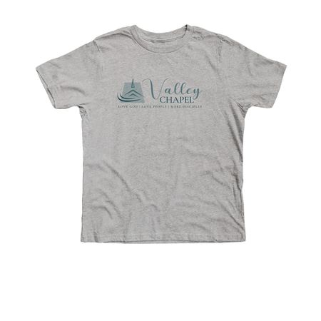 Valley Chapel in Blue, a Athletic Heather Premium Youth Tee
