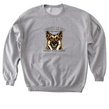 From Rescue to Foster to Adoption, a Sport Grey Softstyle Crewneck Sweatshirt