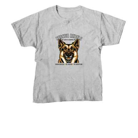 From Rescue to Foster to Adoption, a Sport Grey Youth Unisex Tee