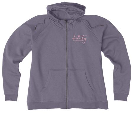 May is Menstrual Hygiene Month, a Cosmic Purple Allmade Women?s Organic CVC Zip-Up Hoodie