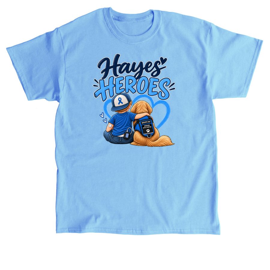 Hayes' Heroes 2026 Walk Merchandise, a Carolina Blue Classic Unisex Tee