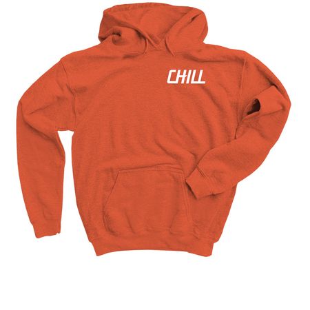 Classic Chill Merch, a Orange Youth Pullover Hoodie
