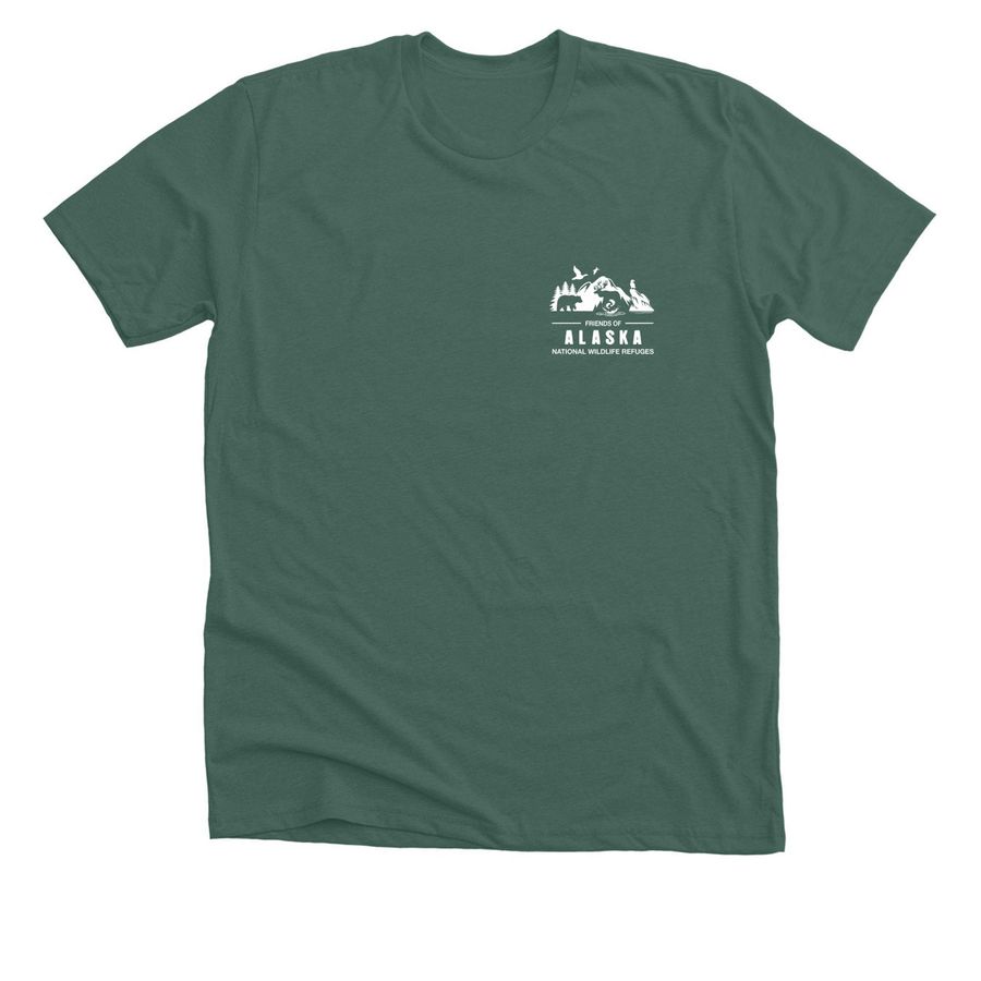 Friends Logo Gear, a Heather Forest Premium Unisex Tee