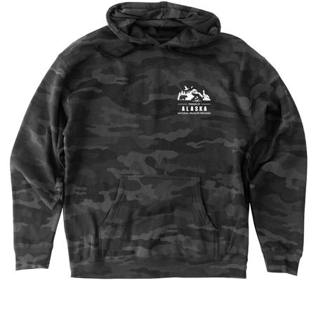 Friends Logo Gear, a Black Camo Heavyweight Camo Pullover Hoodie