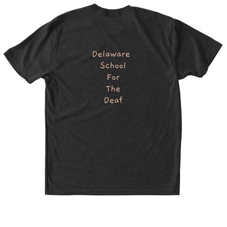 SLT in ASL, a Vintage Black Triblend Unisex Tee (back-view)
