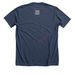 The Alice T-Shirt, a Heather Navy Premium Unisex Tee (back-view)