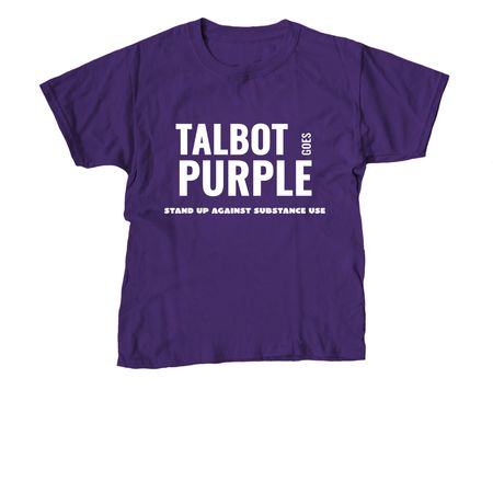 Talbot Goes Purple, a Purple Youth Unisex Tee