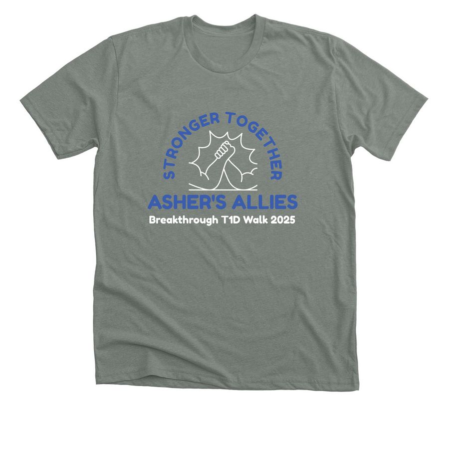 Asher's Allies Tee, a Deep Heather Premium Unisex Tee