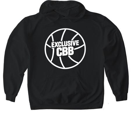 CBB>NBA White Logo, a Black Gildan Softstyle Pullover Hoodie