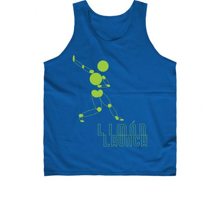 Launch, a Royal Blue Classic Unisex Tank Top