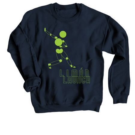 Launch, a Navy Crewneck Sweatshirt