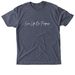 NEW! Live Life On Purpose text shirts, a Vintage Navy