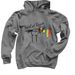 LGBTQ+ Pride!, a Charcoal Pullover Hoodie