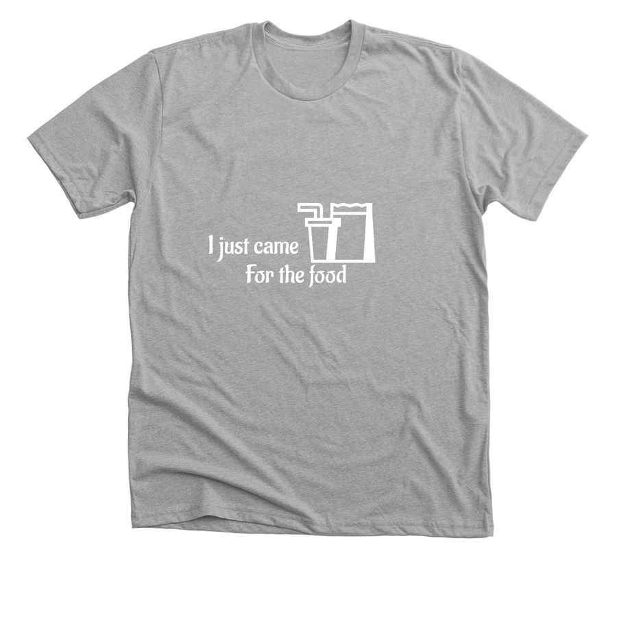 Food, a Athletic Heather Premium Unisex Tee