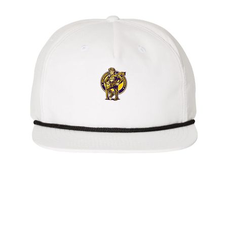 Aviators Baseball, a White/ Black Printed Umpqua Snapback Cap