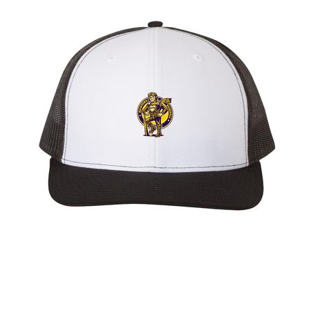 Aviators Baseball, a White/Black Printed Snapback Trucker Cap