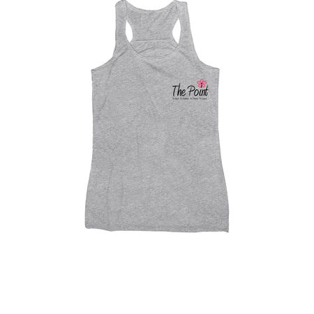 T-Shirts + Tanks - small logo on chest, a Athletic Heather Women's Racerback