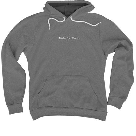 Dads for Endo: Stand Up for the Ones We Love, a Deep Heather Premium Pullover Hoodie