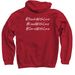 RPS Classic, a Cardinal Red Pullover Hoodie (back-view)