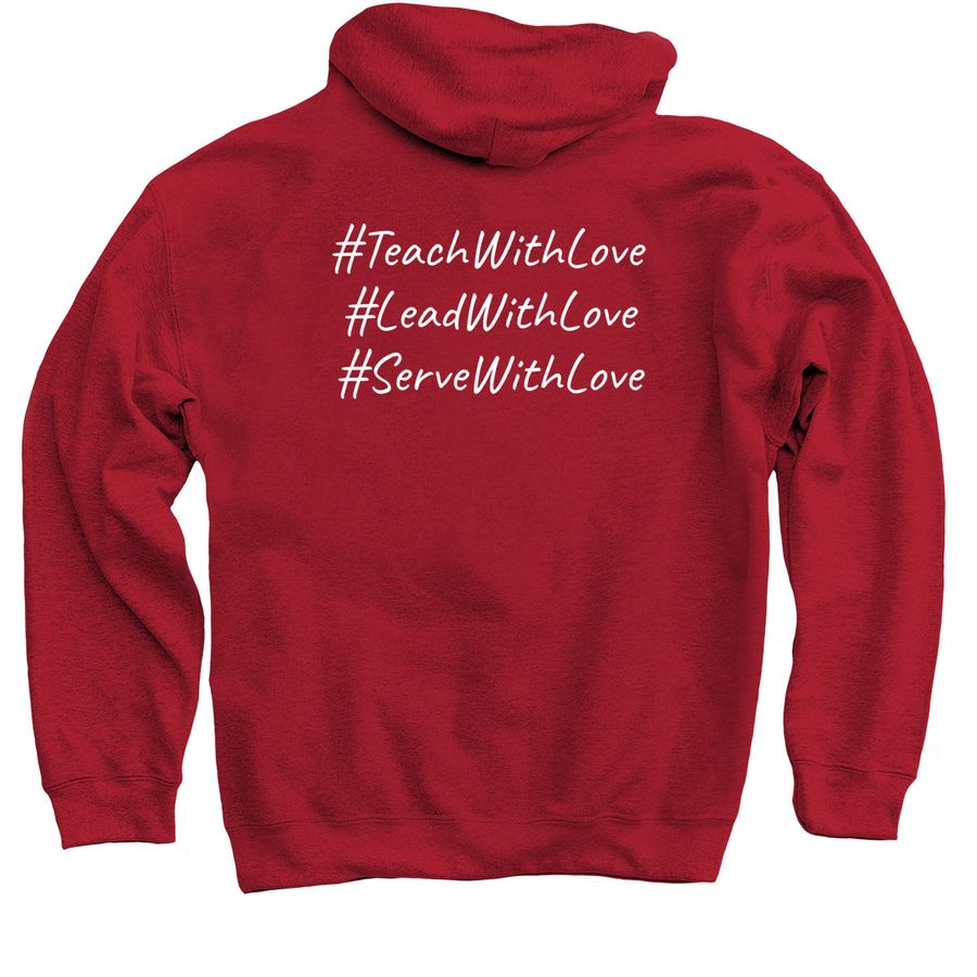 RPS Classic, a Cardinal Red Pullover Hoodie (back-view)