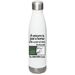 For the Thirsty Unicorn!, a White Stainless Steel Water Bottle