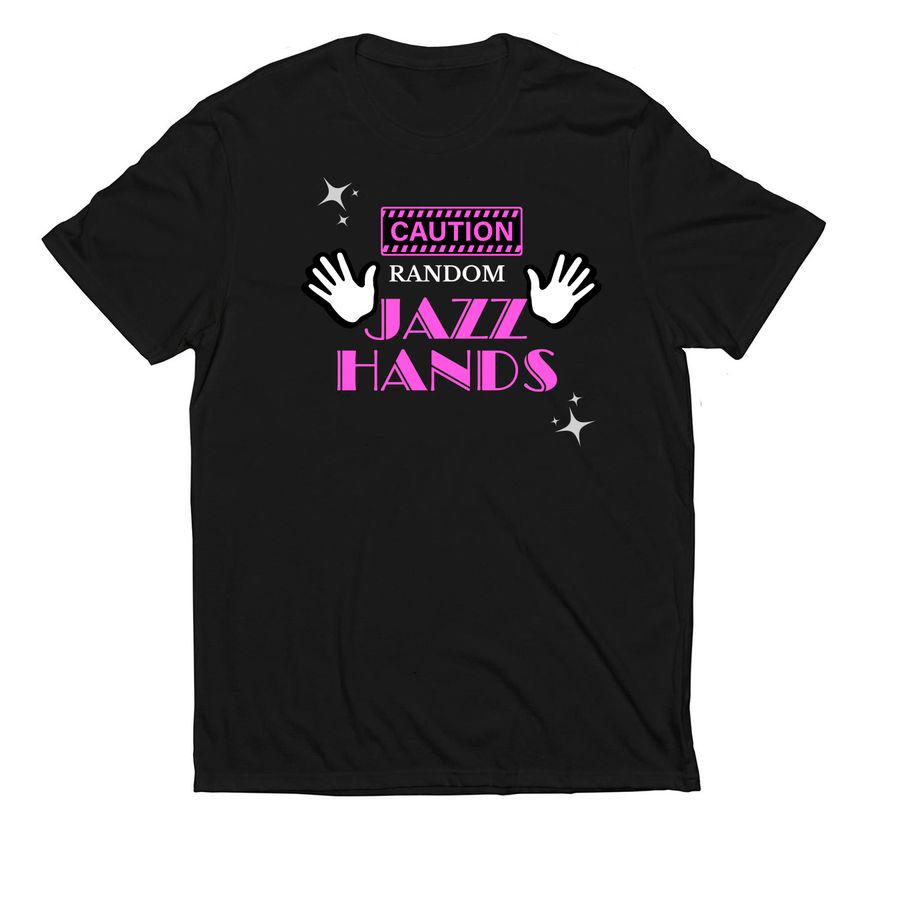 Boni's Jazz Dance 'Jazz Hands' Apparel, a Deep Black Allmade Eco Triblend Unisex Tee