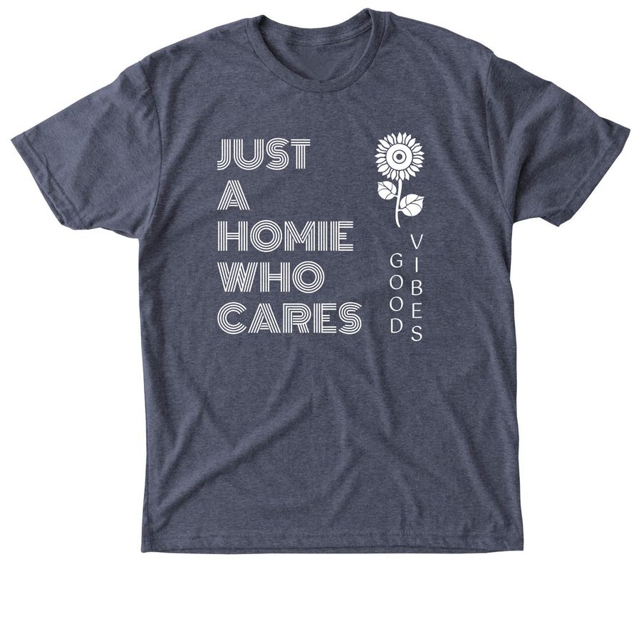 JAHWC - Good Vibes, Homies, a Vintage Navy Triblend Unisex Tee