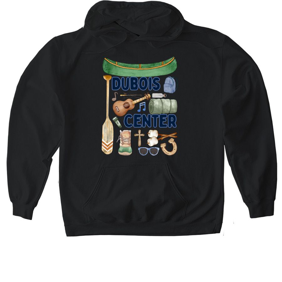 Canoes & Guitars Crewnecks & Hoodies, a Black Gildan Softstyle Pullover Hoodie