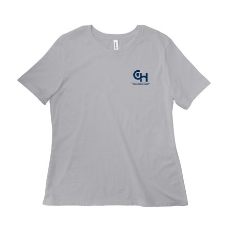 PATHs for Barbara, a Solid Athletic Grey Women?s Relaxed Cotton Tee