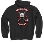 SBA Supporter, a Black Pullover Hoodie (back-view)