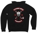 SBA Supporter, a Black Premium Pullover Hoodie (back-view)