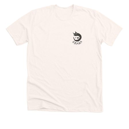 Walking Dogs the Ohana way, a Heather Natural Premium Unisex Tee