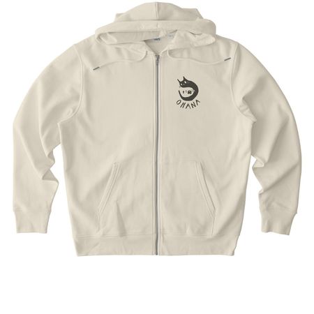 Walking Dogs the Ohana way, a Natural Raw Stanley/Stella Unisex Cultivator 2.0 Zip Up Pullover Hoodie