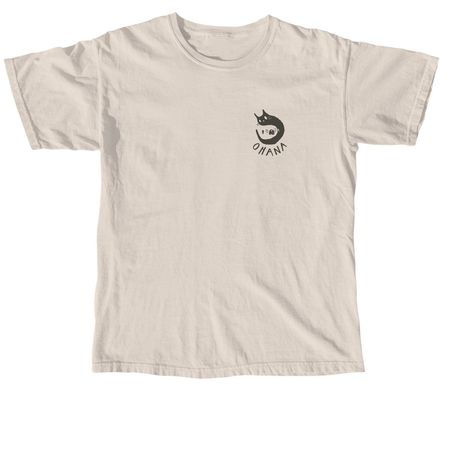 Walking Dogs the Ohana way, a Ivory Comfort Colors Unisex Tee