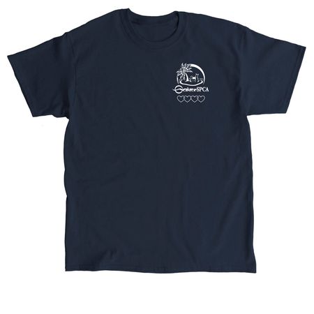 Oahu SPCA Hearts- The Cool Colors, a Navy Classic Unisex Tee