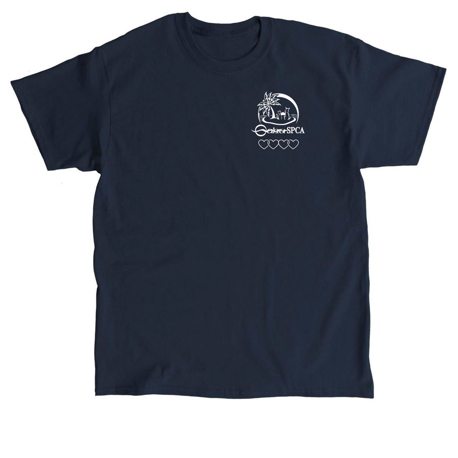 Oahu SPCA Hearts- The Cool Colors, a Navy Classic Unisex Tee