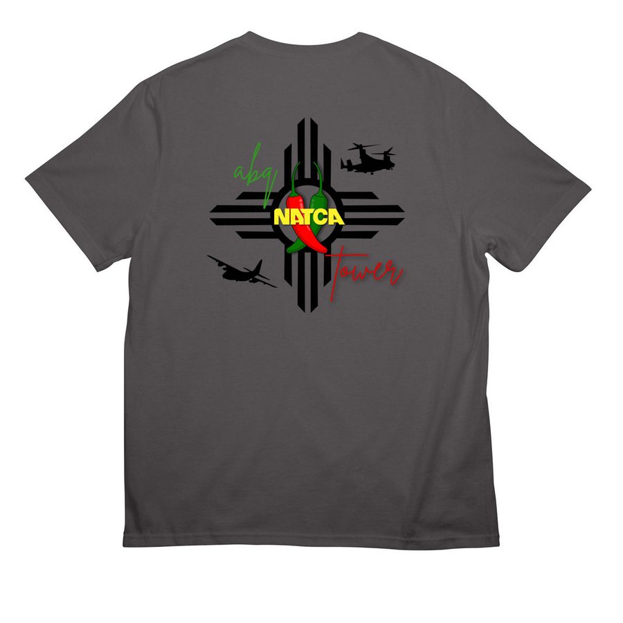 X-Mas, a Grey Steel All-American Unisex Tee (back-view)