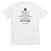 Good Trouble (Light Version), a Solid White Blend Premium Unisex Tee (back-view)