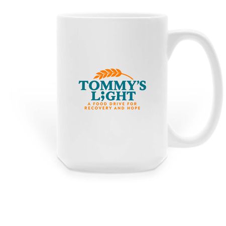 Tommy's Light Mug, a White Large Coffee Mug