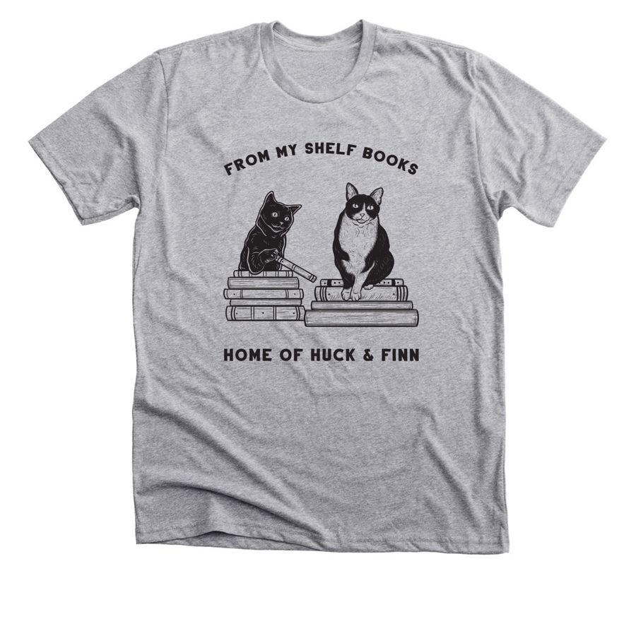Huck and Finn, a Athletic Heather Premium Unisex Tee