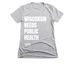 Wisconsin Needs Public health, a Dark Heather Grey Women's Slim Fit Tee