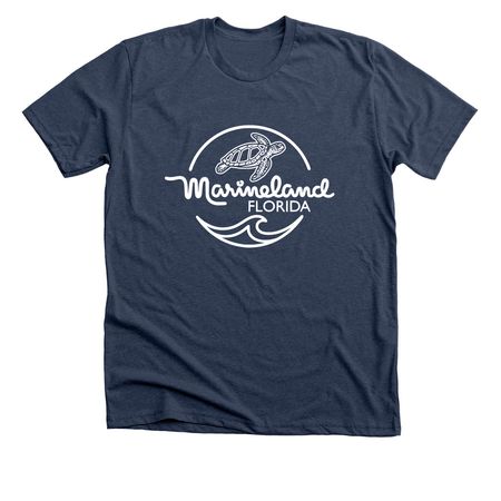 Marineland Florida - Sea Turtle, a Heather Navy Premium Unisex Tee